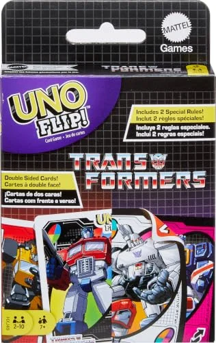 UNO Flip! Transformers por 8,46 € (-23 %): baraja temática de doble cara