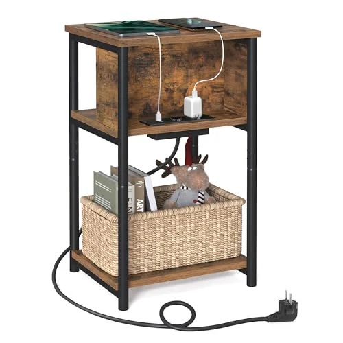VASAGLE mesa auxiliar con enchufe por 27,45 € (antes 33,99 €)