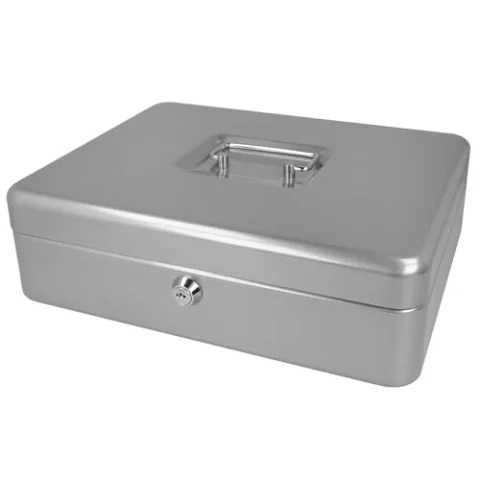 Westcott caja de efectivo grande con cerradura