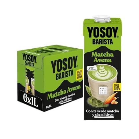 YOSOY Barista Matcha con avena, pack de 6