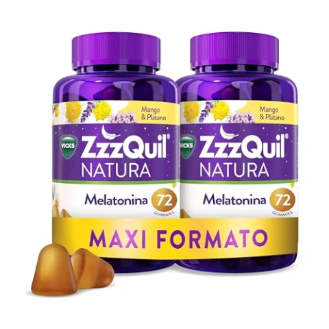 ZzzQuil Natura Gummies de melatonina 2×72